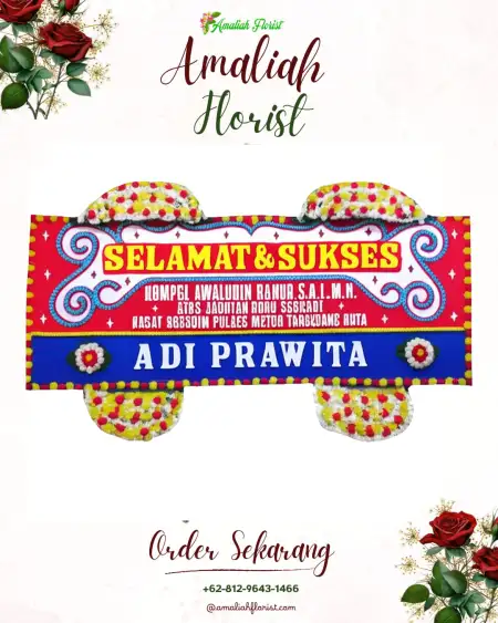Papan Bunga Ucapan Selamat Kebondowo